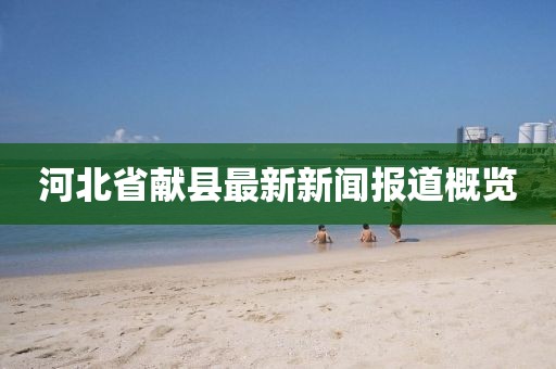 河北省獻縣最新新聞報道概覽
