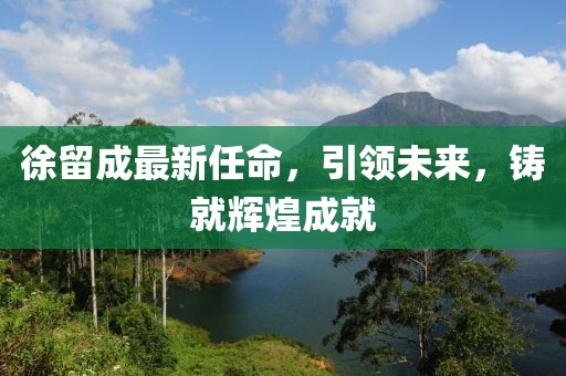 徐留成最新任命,引領未來,鑄就輝煌成就