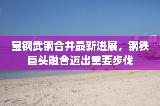 寶鋼武鋼合并最新進展,鋼鐵巨頭融合邁出重要步伐