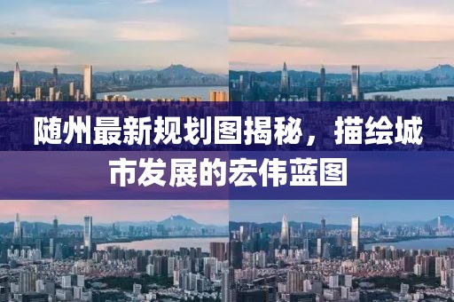 隨州最新規(guī)劃圖揭秘,描繪城市發(fā)展的宏偉藍(lán)圖