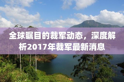全球矚目的裁軍動態,深度解析2017年裁軍最新消息