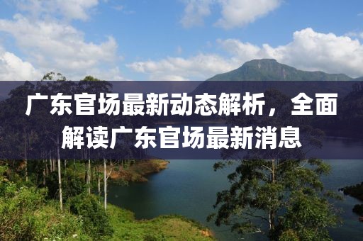廣東官場最新動態(tài)解析,全面解讀廣東官場最新消息