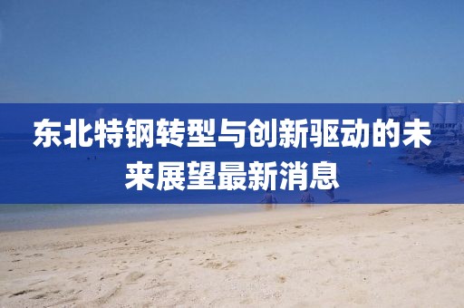 東北特鋼轉型與創新驅動的未來展望最新消息