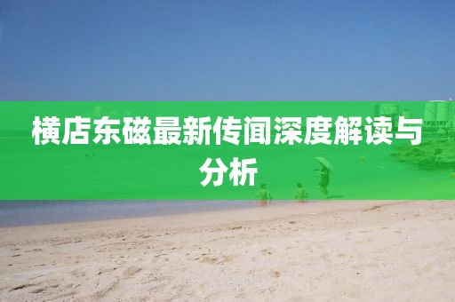 橫店東磁最新傳聞深度解讀與分析