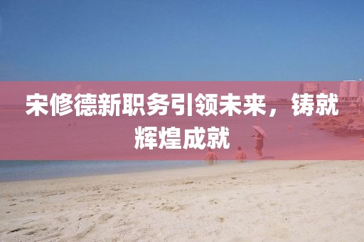 宋修德新職務引領未來,鑄就輝煌成就