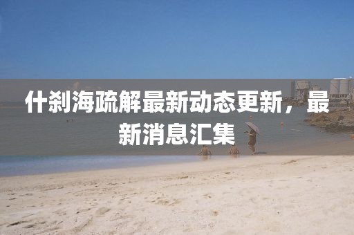 什剎海疏解最新動態更新,最新消息匯集