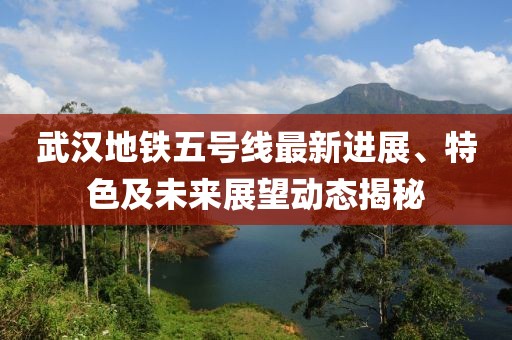 武漢地鐵五號線最新進展、特色及未來展望動態揭秘