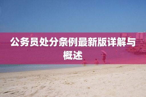 公務員處分條例最新版詳解與概述