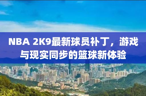 NBA 2K9最新球員補丁,游戲與現(xiàn)實同步的籃球新體驗