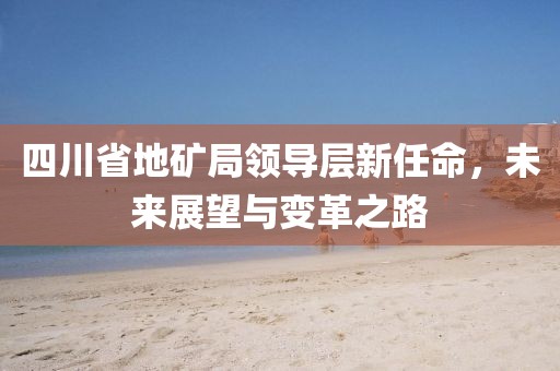 四川省地礦局領導層新任命,未來展望與變革之路