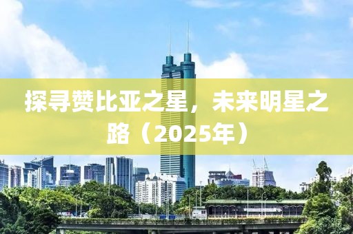 探尋贊比亞之星,未來明星之路(2025年)