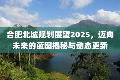 合肥北城規劃展望2025,邁向未來的藍圖揭秘與動態更新