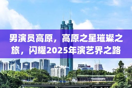 男演員高原,高原之星璀璨之旅,閃耀2025年演藝界之路