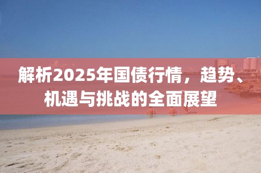 解析2025年國債行情，趨勢、機遇與挑戰的全面展望