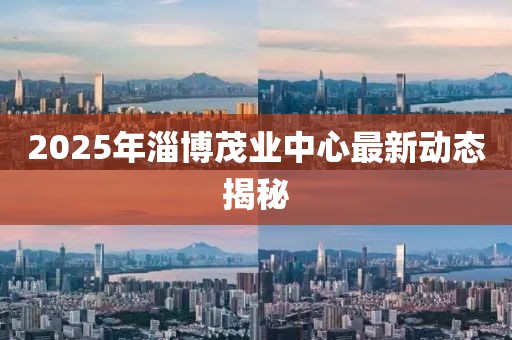 2025年淄博茂業中心最新動態揭秘