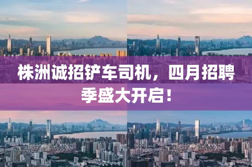 株洲誠(chéng)招鏟車(chē)司機(jī),四月招聘季盛大開(kāi)啟!