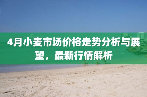 4月小麥?zhǔn)袌?chǎng)價(jià)格走勢(shì)分析與展望，最新行情解析