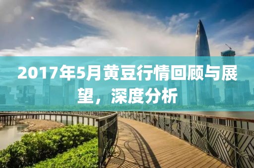 2017年5月黃豆行情回顧與展望，深度分析