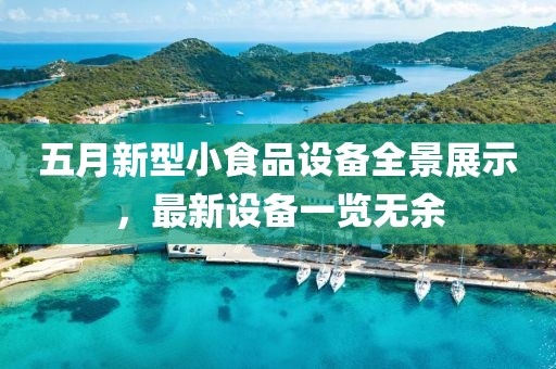五月新型小食品設備全景展示，最新設備一覽無余