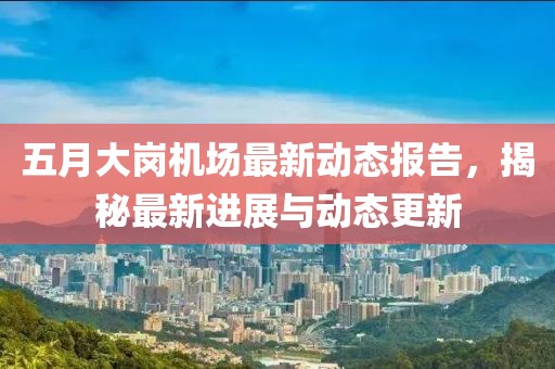五月大崗機場最新動態報告,揭秘最新進展與動態更新