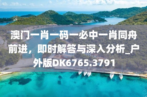 澳門一肖一碼一必中一肖同舟前進,即時解答與深入分析_戶外版DK6765.3791