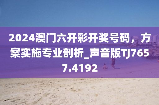 2024澳門六開彩開獎號碼,方案實施專業剖析_聲音版TJ7657.4192