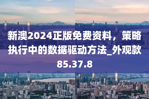 新澳2024正版免費資料,策略執(zhí)行中的數(shù)據(jù)驅(qū)動方法_外觀款85.37.8