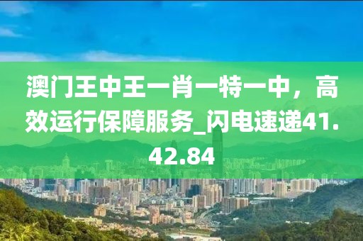 澳門王中王一肖一特一中,高效運行保障服務_閃電速遞41.42.84